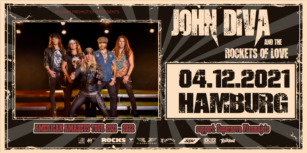 Tickets JOHN DIVA & THE ROCKETS OF LOVE, American Amadeus Tour 2021 in Hamburg