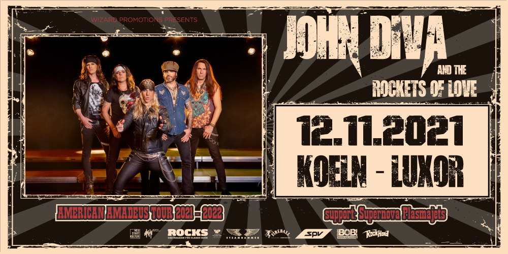 Tickets JOHN DIVA & THE ROCKETS OF LOVE, American Amadeus Tour 2021 in Köln