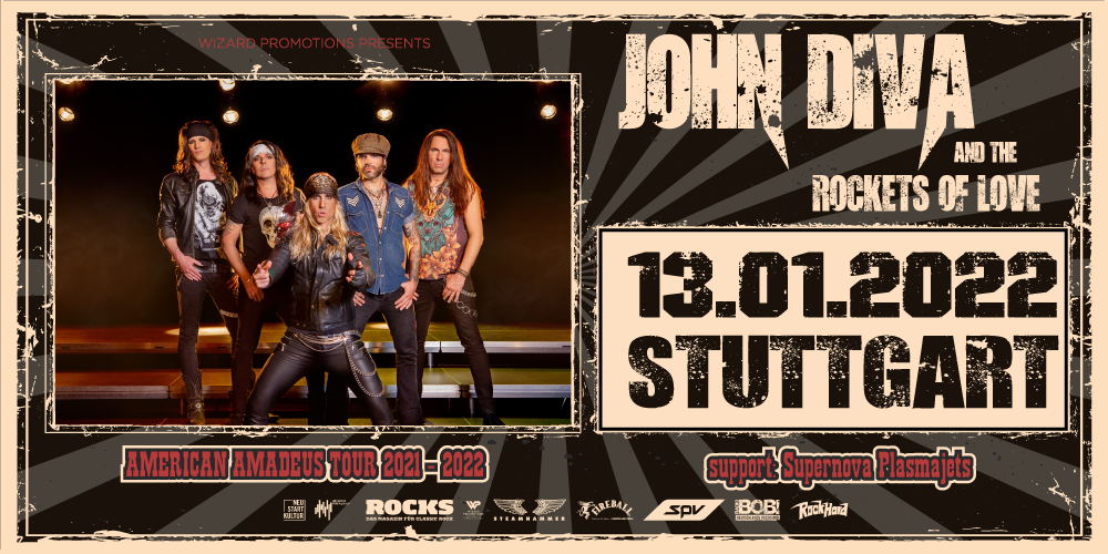Tickets JOHN DIVA & THE ROCKETS OF LOVE, American Amadeus Tour 2022 in Stuttgart