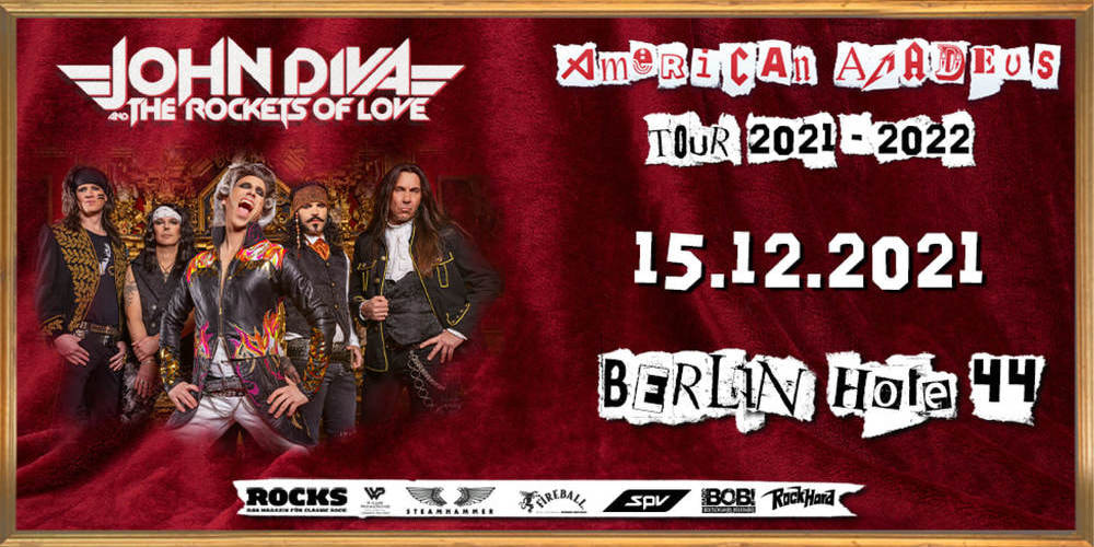 Tickets JOHN DIVA & THE ROCKETS OF LOVE, American Amadeus Tour 2021 in Berlin