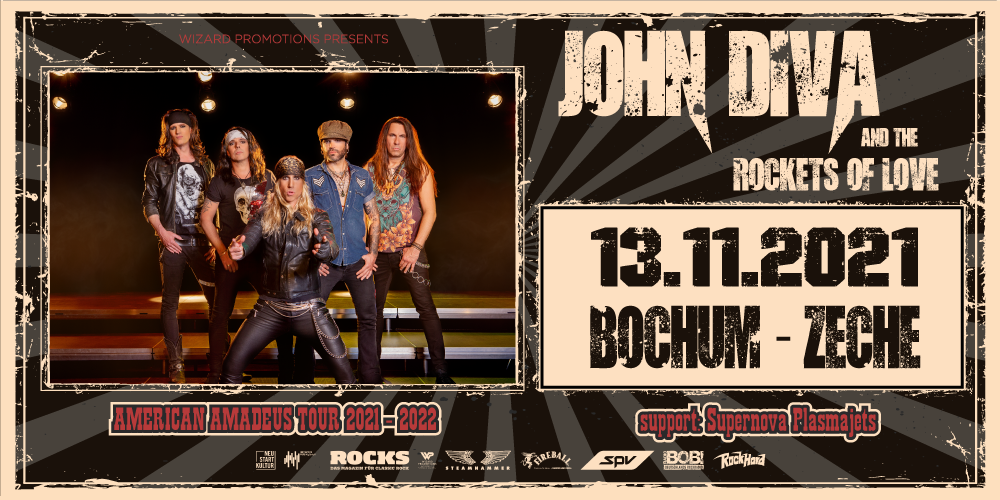 Tickets JOHN DIVA & THE ROCKETS OF LOVE, American Amadeus Tour 2021 in Bochum