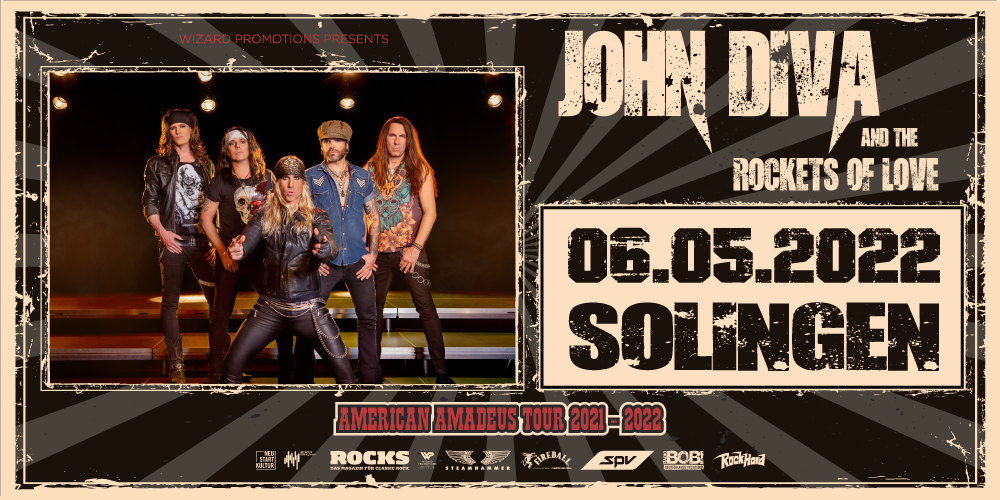 Tickets JOHN DIVA & THE ROCKETS OF LOVE, American Amadeus Tour 2022 in Solingen