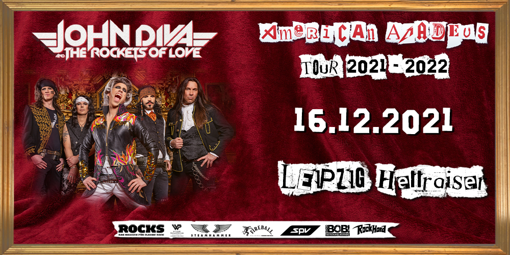 Tickets JOHN DIVA & THE ROCKETS OF LOVE, American Amadeus Tour 2021 in Leipzig