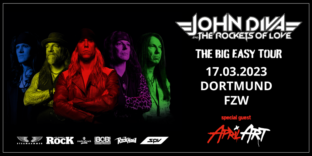 Tickets JOHN DIVA & THE ROCKETS OF LOVE, THE BIG EASY TOUR 2023 in Dortmund-Mitte