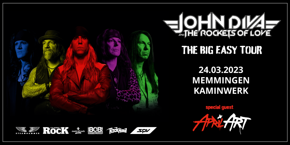 Tickets JOHN DIVA & THE ROCKETS OF LOVE, THE BIG EASY TOUR 2023 in Memmingen