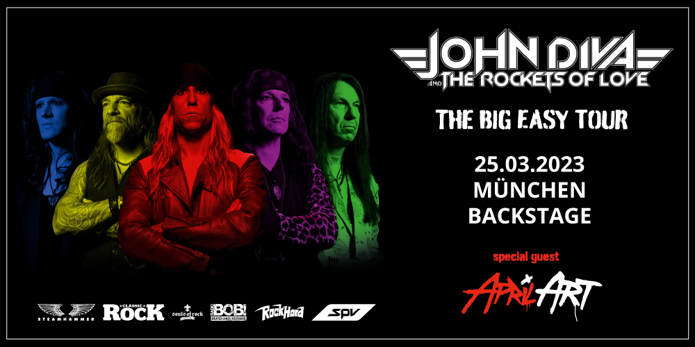 Tickets JOHN DIVA & THE ROCKETS OF LOVE, THE BIG EASY TOUR 2023 in München
