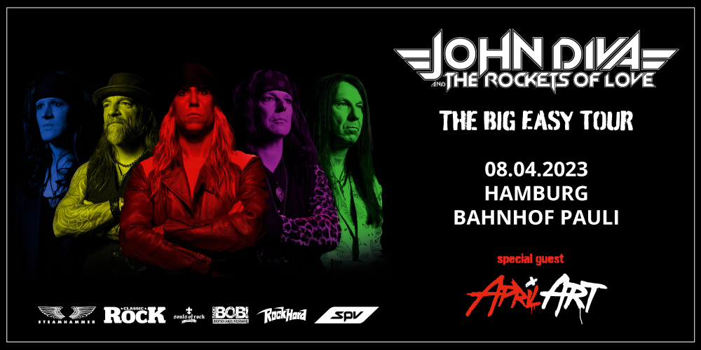 Tickets JOHN DIVA & THE ROCKETS OF LOVE, THE BIG EASY TOUR 2023 in Hamburg