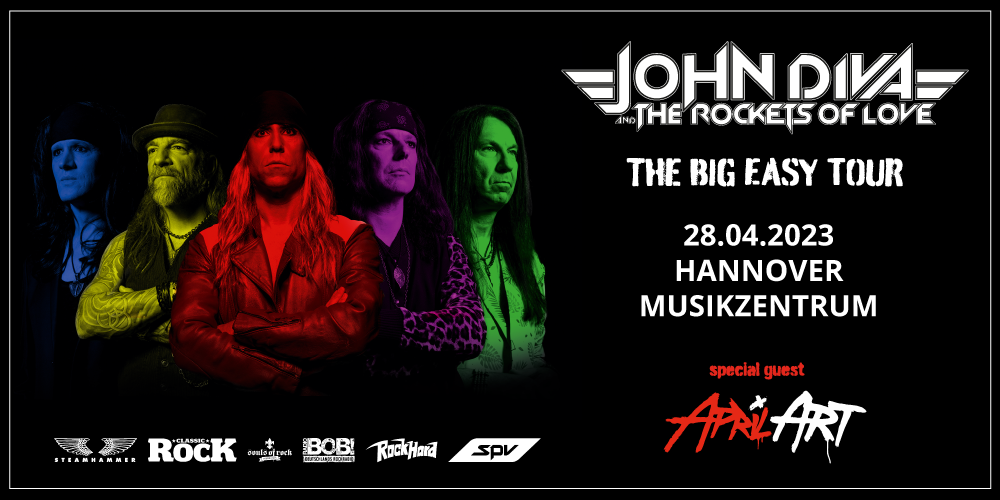 Tickets JOHN DIVA & THE ROCKETS OF LOVE, THE BIG EASY TOUR 2023 in Hannover