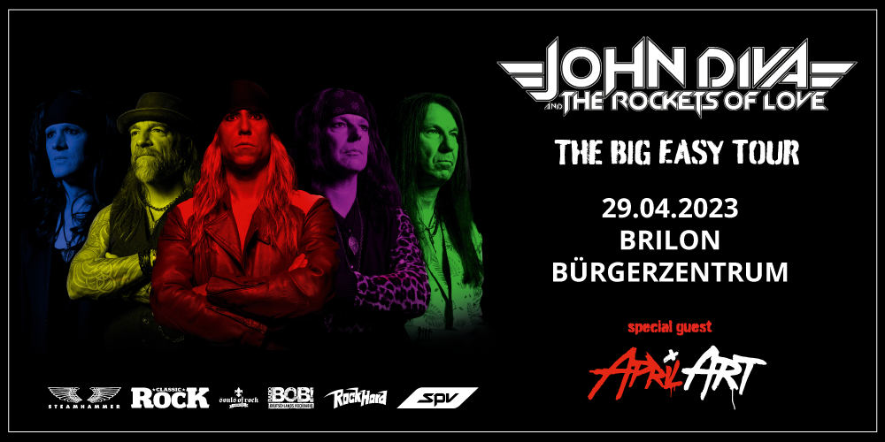 Tickets JOHN DIVA & THE ROCKETS OF LOVE, THE BIG EASY TOUR 2023 in Brilon