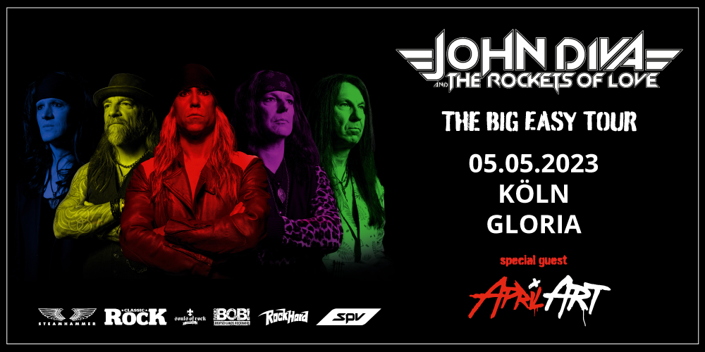 Tickets JOHN DIVA & THE ROCKETS OF LOVE, THE BIG EASY TOUR 2023 in Köln
