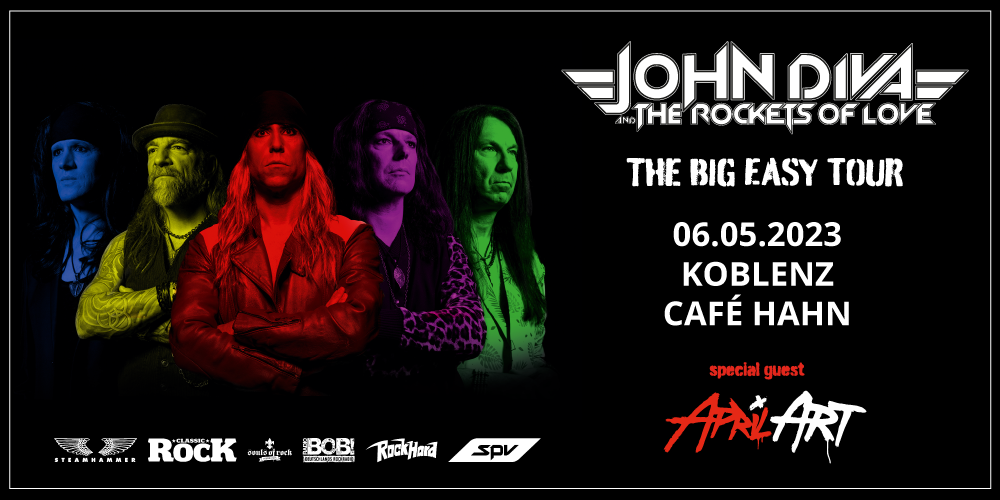 Tickets JOHN DIVA & THE ROCKETS OF LOVE, THE BIG EASY TOUR 2023 in Koblenz