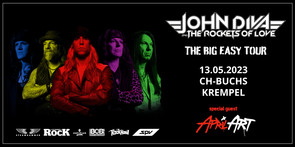 Tickets JOHN DIVA & THE ROCKETS OF LOVE, THE BIG EASY TOUR 2023 in Buchs