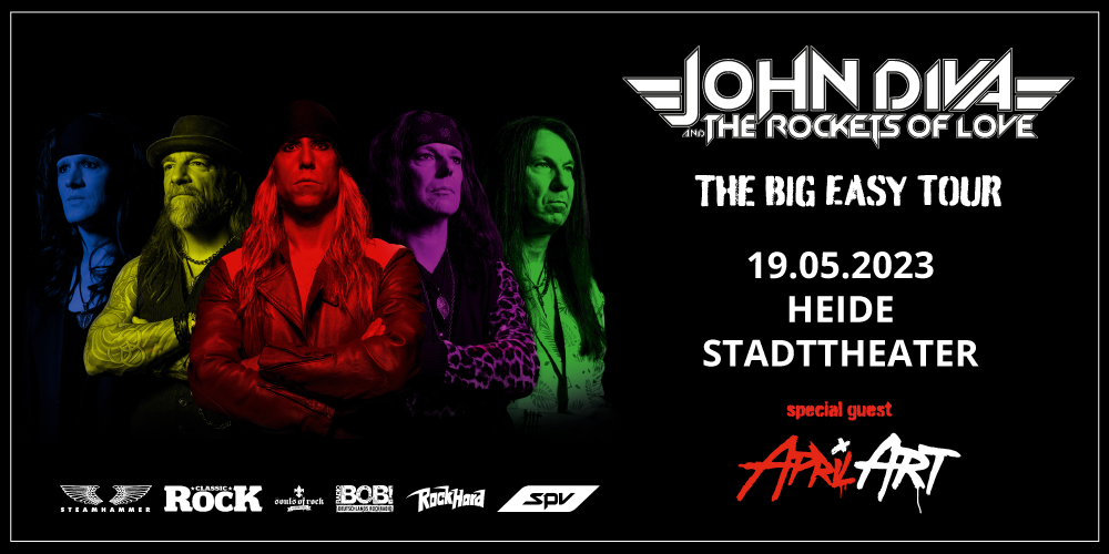 Tickets JOHN DIVA & THE ROCKETS OF LOVE, THE BIG EASY TOUR 2023 in Heide