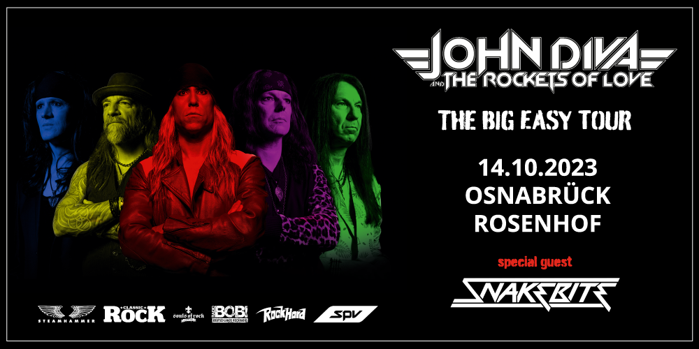 Tickets JOHN DIVA & THE ROCKETS OF LOVE, THE BIG EASY TOUR 2023 in Osnabrück