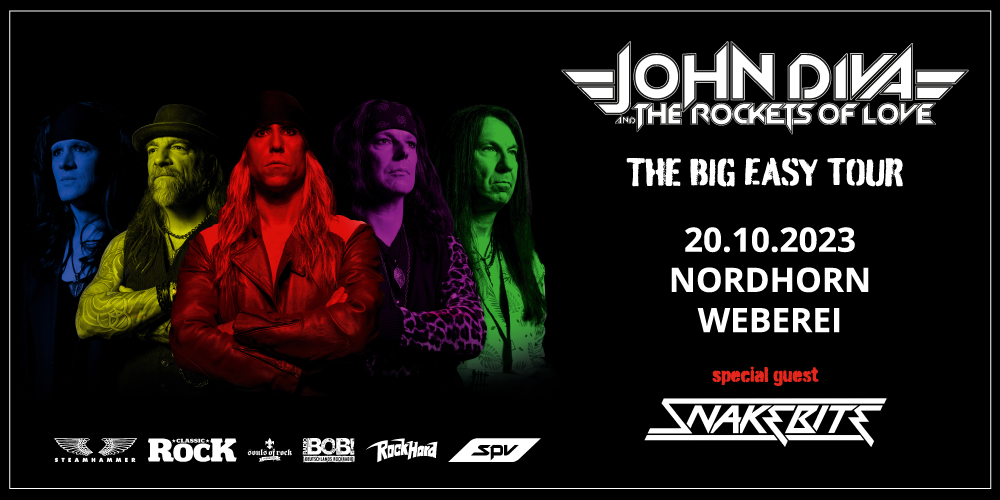 Tickets JOHN DIVA & THE ROCKETS OF LOVE, THE BIG EASY TOUR 2023 in Nordhorn