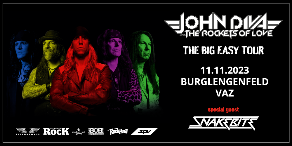Tickets JOHN DIVA & THE ROCKETS OF LOVE, THE BIG EASY TOUR 2023 in Burglengenfeld