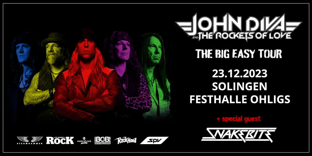 Tickets JOHN DIVA & THE ROCKETS OF LOVE, THE BIG EASY TOUR 2023 in Solingen