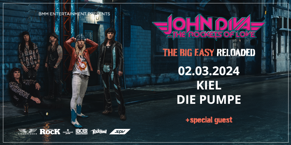 Tickets JOHN DIVA & THE ROCKETS OF LOVE, THE BIG EASY RELOADED - TOUR 2024 in Kiel