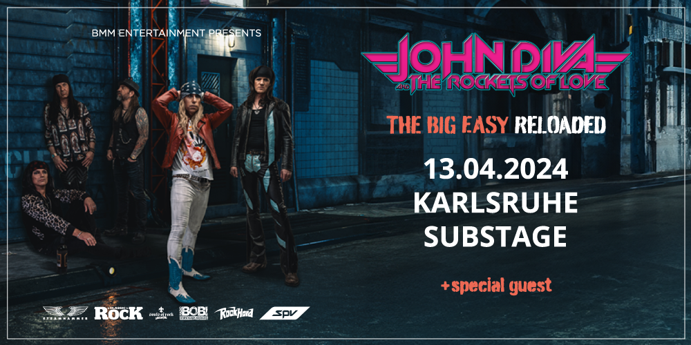 Tickets JOHN DIVA & THE ROCKETS OF LOVE, THE BIG EASY RELOADED - TOUR 2024 in Karlsruhe