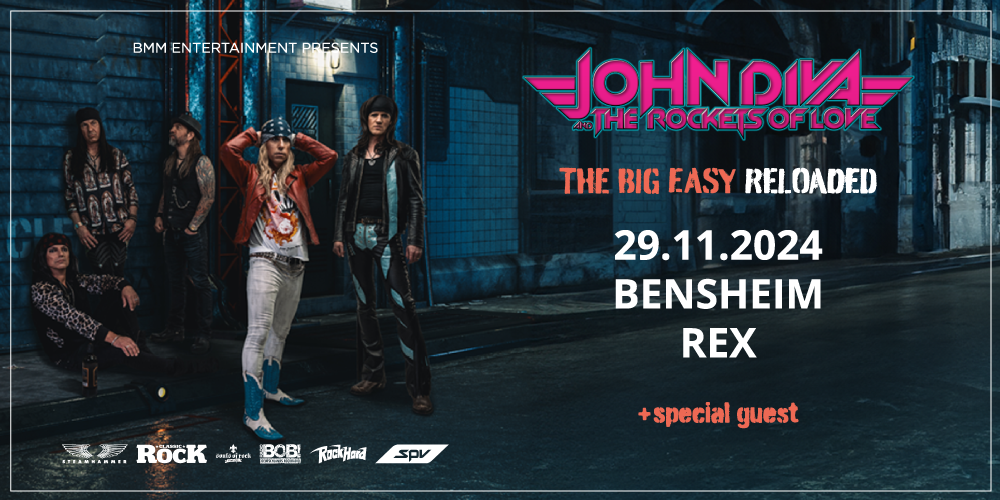 Tickets JOHN DIVA & THE ROCKETS OF LOVE, THE BIG EASY RELOADED - TOUR 2024 in Bensheim