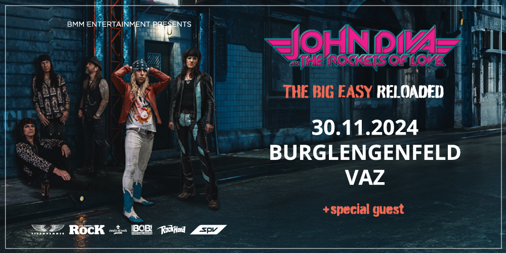 Tickets JOHN DIVA & THE ROCKETS OF LOVE, THE BIG EASY RELOADED - TOUR 2024 in Burglengenfeld