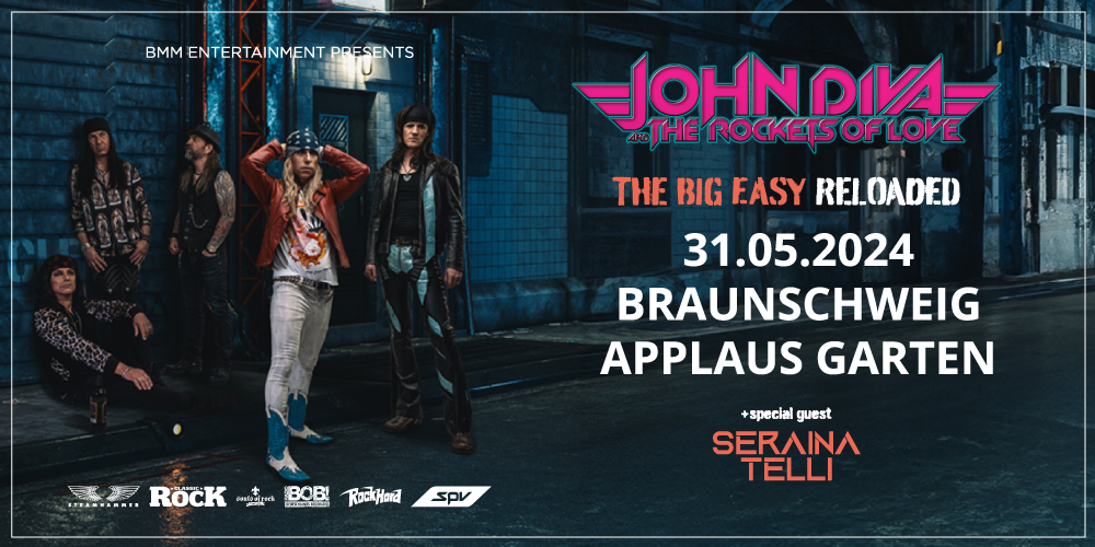 Tickets JOHN DIVA & THE ROCKETS OF LOVE, THE BIG EASY RELOADED - TOUR 2024 in Braunschweig